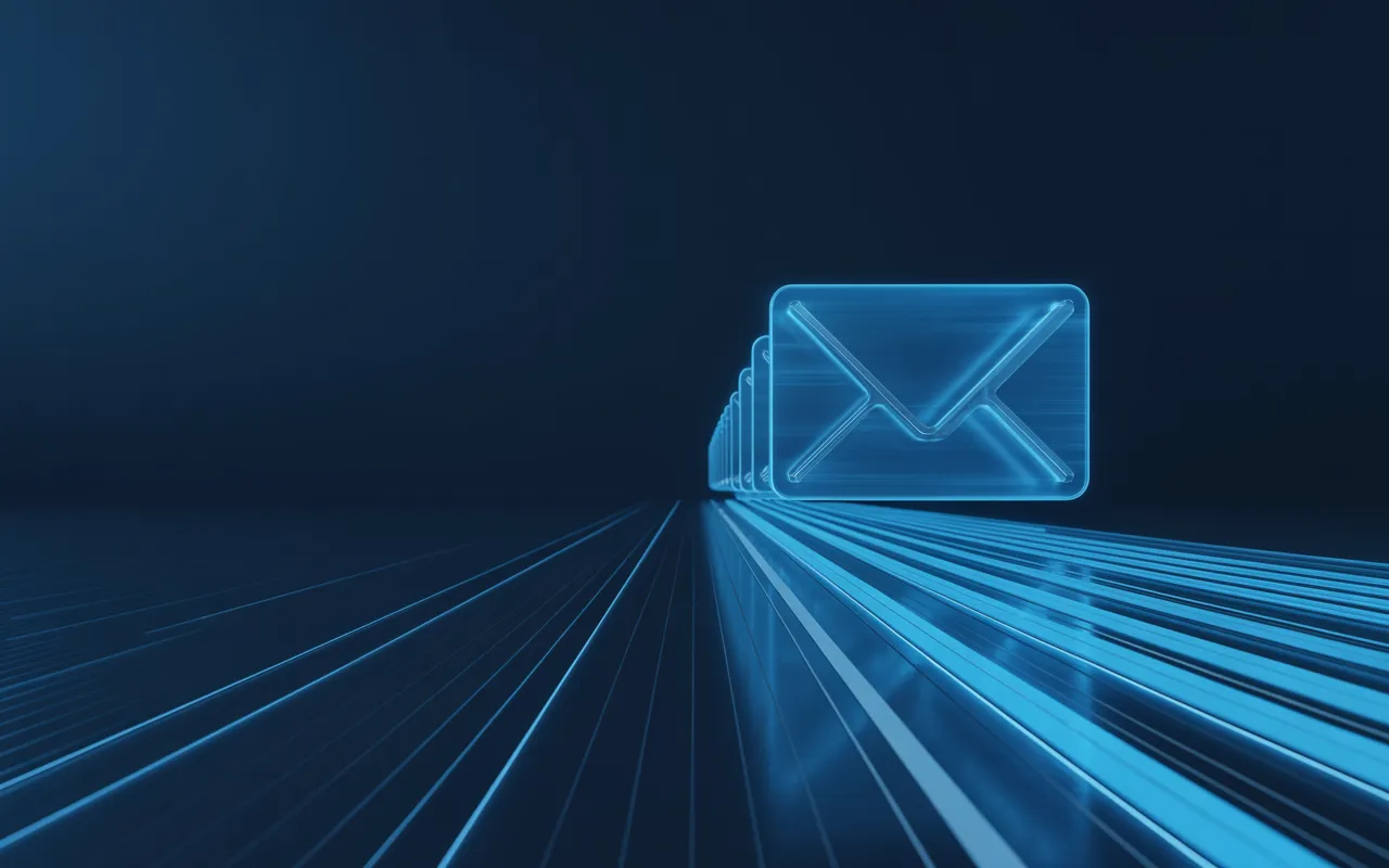 Abstract illustration representing business texting