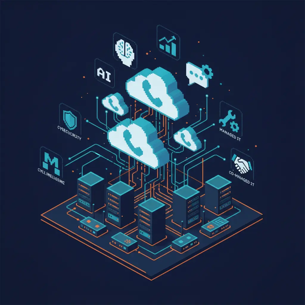 Illustration for How should you choose cloud VoIP for business without creating another silo? — Telecommunications service provider
