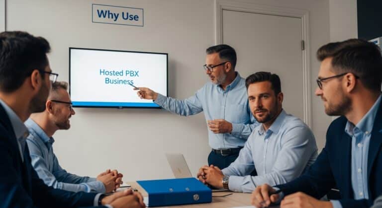 hosted PBX business