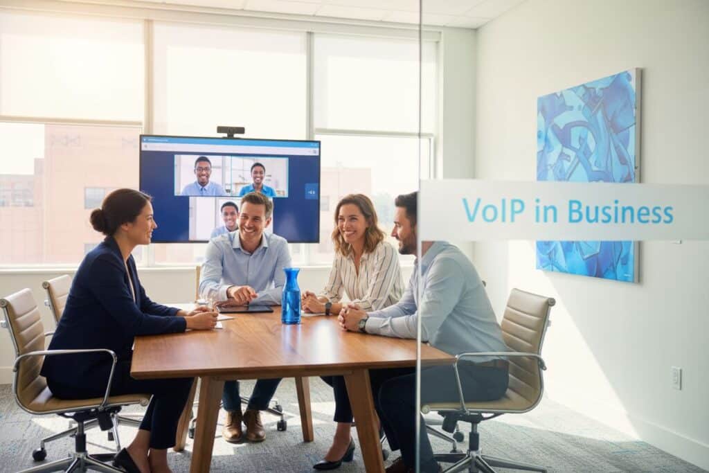 VoIP business team