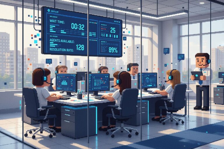 business call queue center