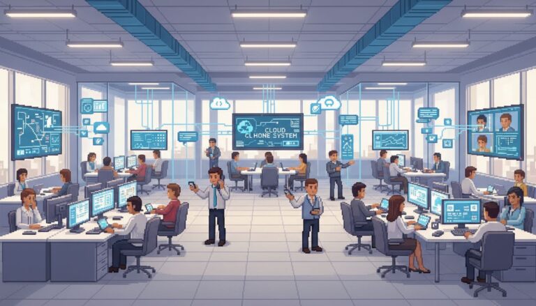 cloud phone business office