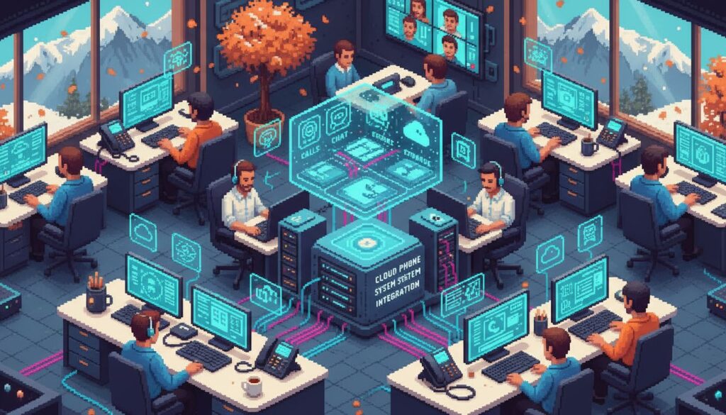 cloud phone office teamwork