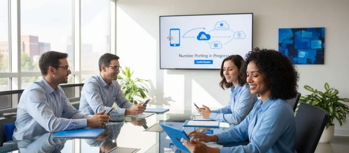 phone number porting, business communication, professional teamwork