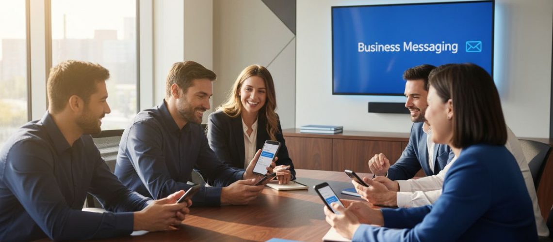 business team MMS messaging
