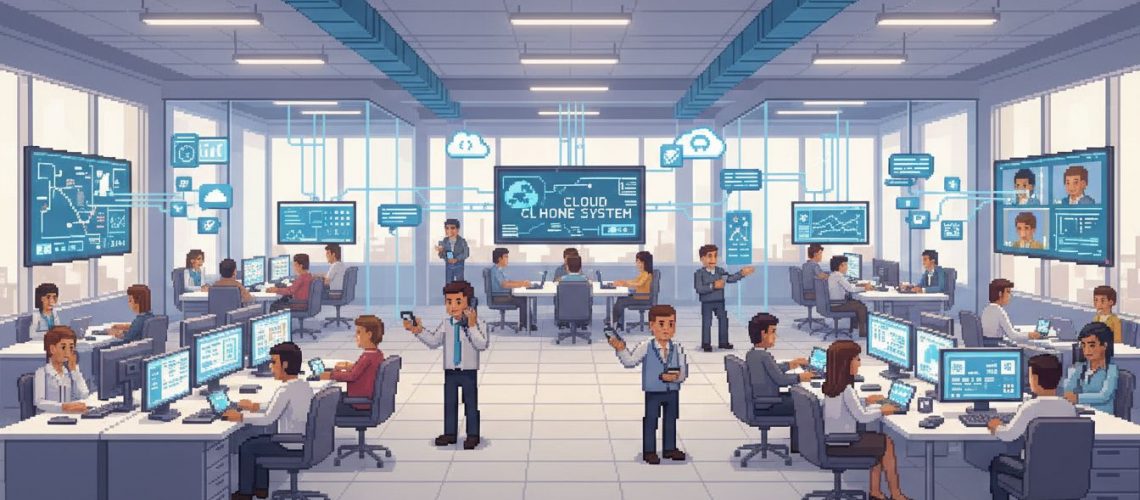 cloud phone business office
