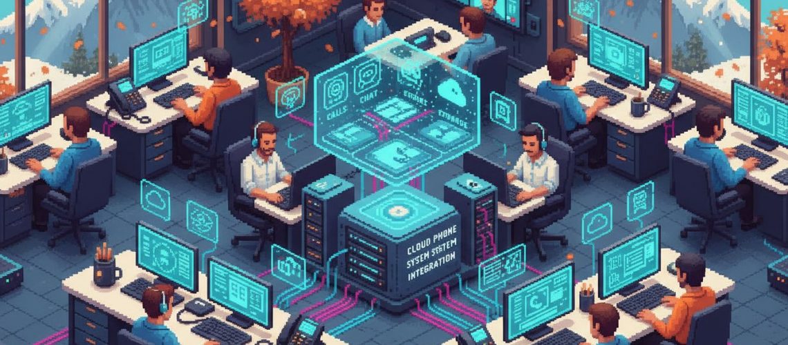 cloud phone office teamwork